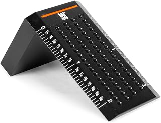 WEN ME899R Pocket Marking Edge Ruler - Precision Aluminum Tool for Woodworking Layout, Mortises & Parallel Lines
