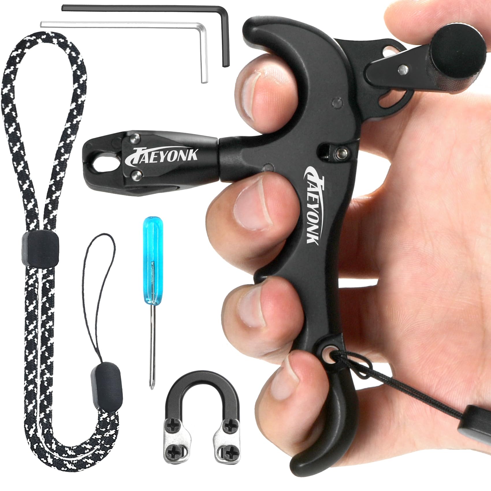 【激レア！】Finger Bow TAEYONK Compound Bow Release The 4 Finger Bow Release is