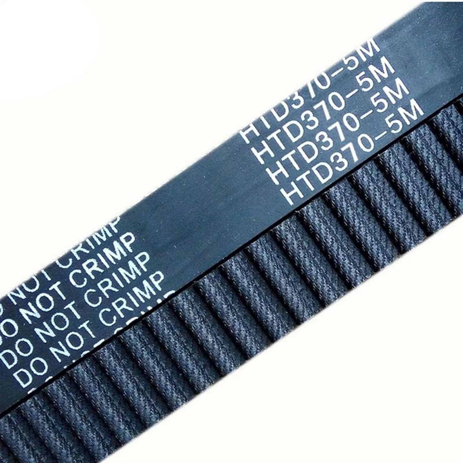 Courroie HTD 5M 370-5M-18 en boucle fermée pour poulie de distribution, lot de 2