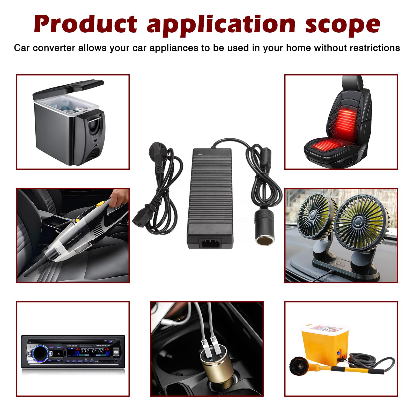 Adattatore accendisigari 12V 220V convertitore trasformatore per auto