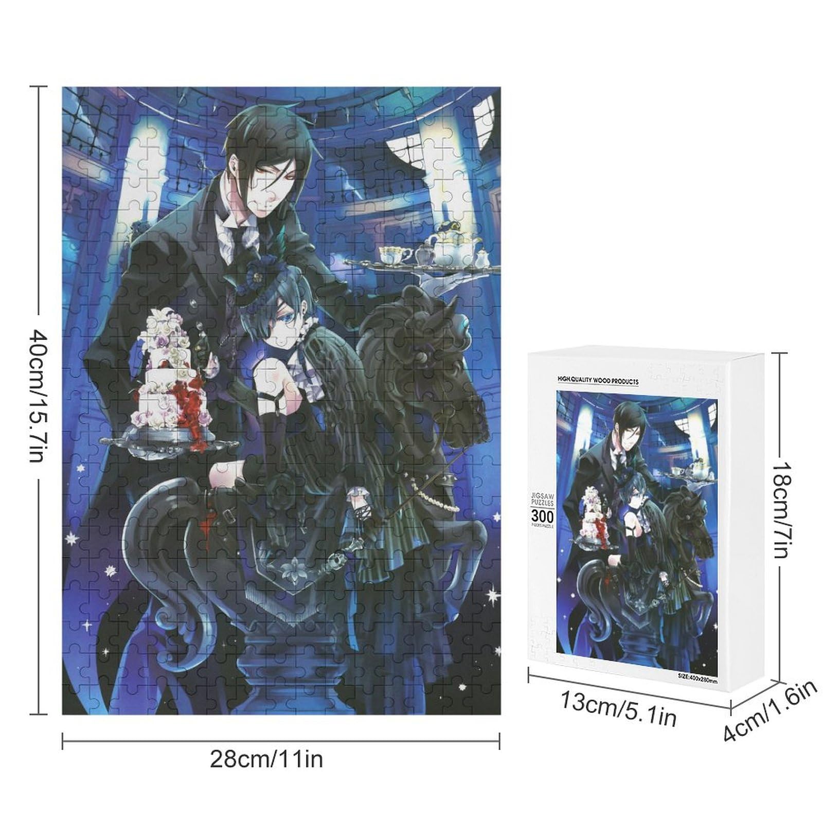 Amazon | ジグソーパズル シエル セバスチャン 黒執事 アニメ風 パズル