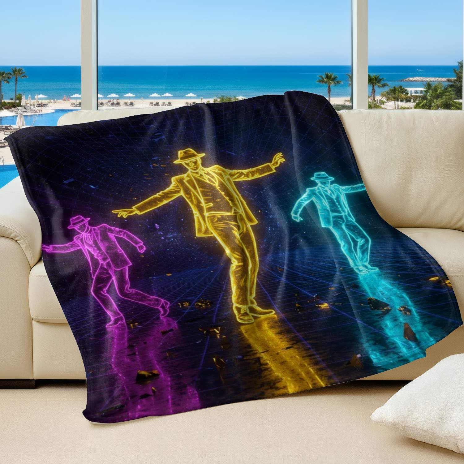 Couverture flanelle lit et canapé pour soirées cocooning