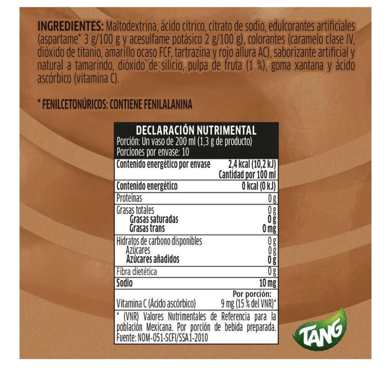 Generic Tamarindo Tamarind TANG No Sugar Needed Makes 2 Liters Of Drink Mix 12 Pack by Border Merchant