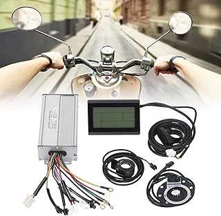 Electric Bike Controller Kit, Electric Bike Sine Wave Controller Kit LCD3 Panel Thumb Throttle Bicycle Accessories for 48V 1000W 1500W Motor