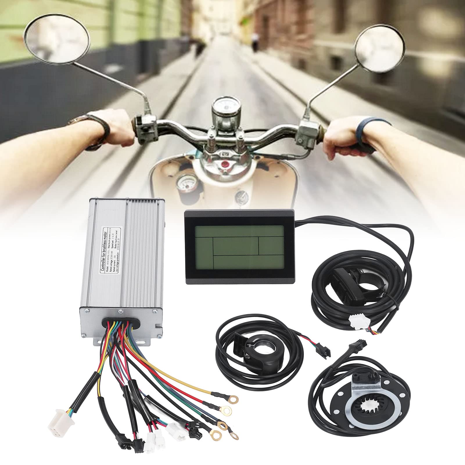 Zestaw kontrolera fali sinusoidalnej do roweru elektrycznego Panel LCD3 akcesoria przepustnicy kciuk do silnika 48 V 1000 W 1500 W