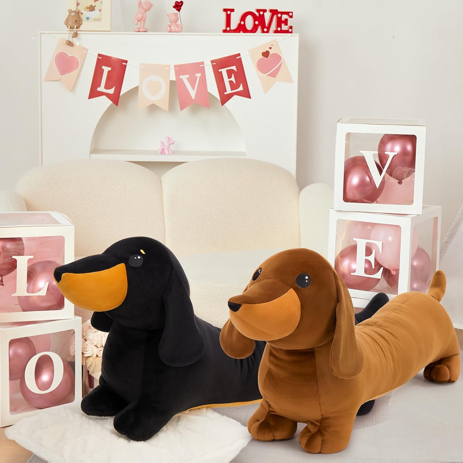 MorisMos Dachshund Stuffed Animal Plush 4ft, 43'' Long Weiner Dog Body Pillow for Kids Adults, Lifelike Weiner Dog Toy Designed in NYC, Realistic Black Dachshund Gift for Girl Boy Toddler Women - Image 8