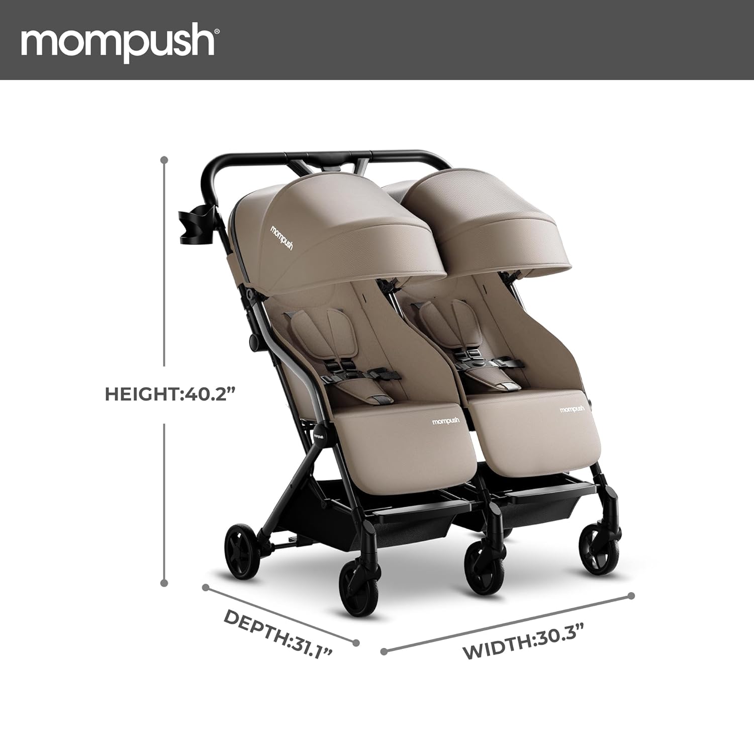 Unveiling the Mompush Lithe Double Stroller: A Must-Have For Newborns and Toddlers!