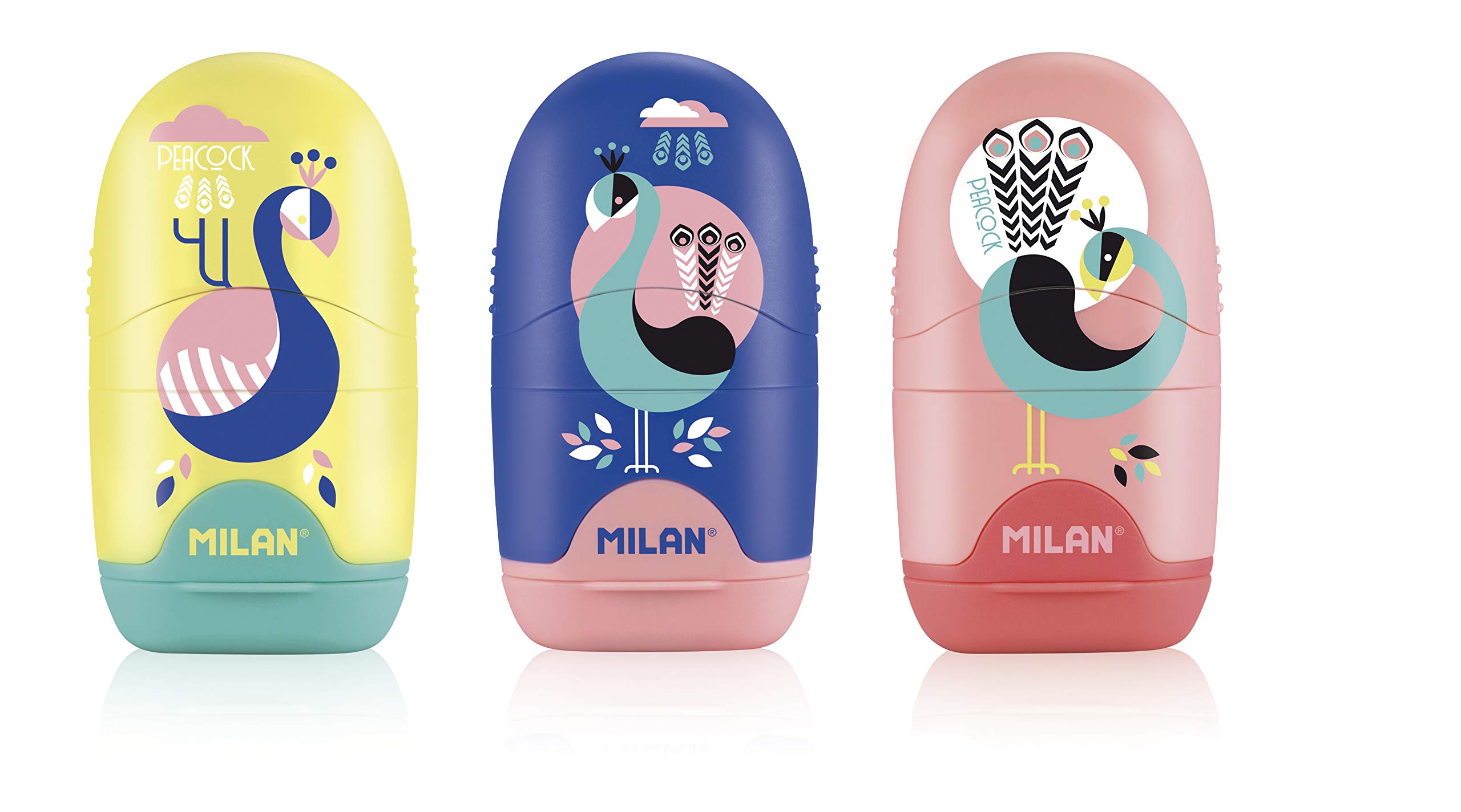 MILAN SCATOLA ESPOSITORE 16 AFFILATORI CAPSULE PEAcock