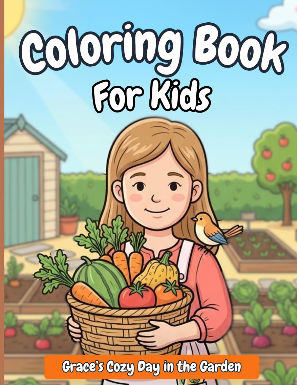 Grace’s Cozy Day in the Garden: A Gentle Garden Coloring Book