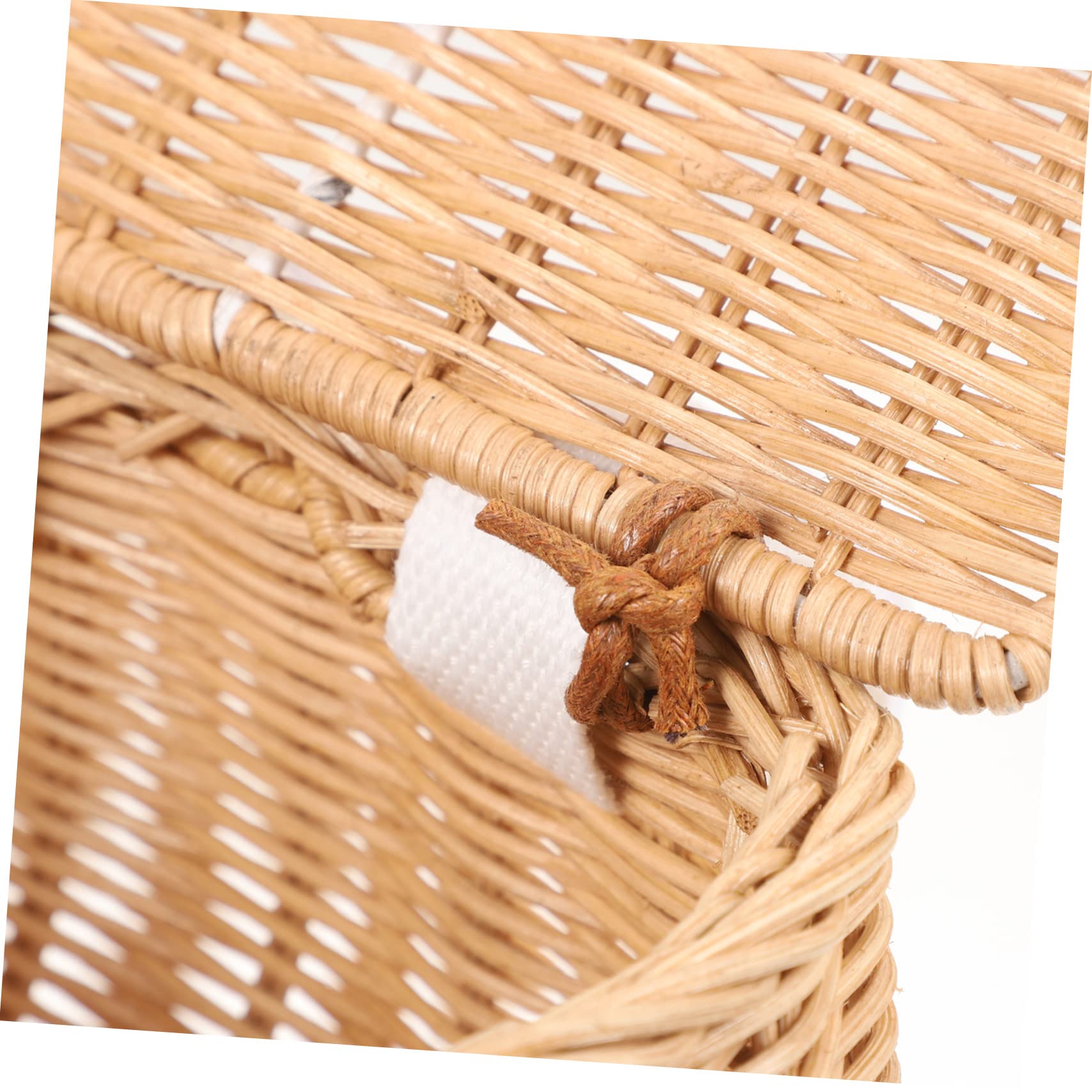Toddmomy Cesta Delantera de Bicicleta para Niños, Ratán Amarillo