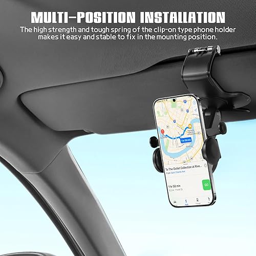 Miniatura 6 de Hovom Soporte de teléfono para ventilación de automóvil, soporte ajustable para teléfono celular, soporte de teléfono celular con bloqueo