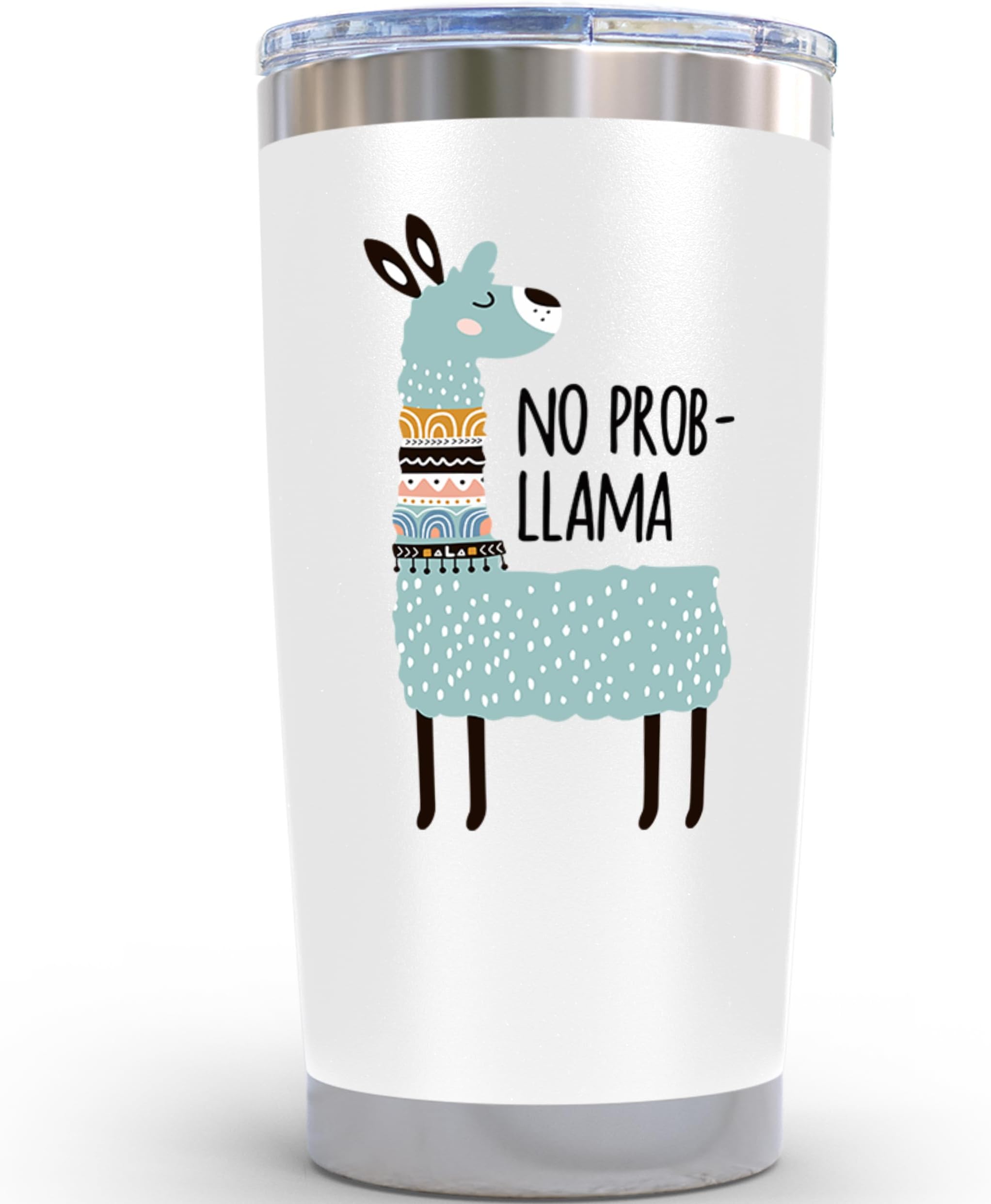 Kluubi Lumorous 20 oz Llama Decor no Prob Llama Girls Tumbler Gift OZ