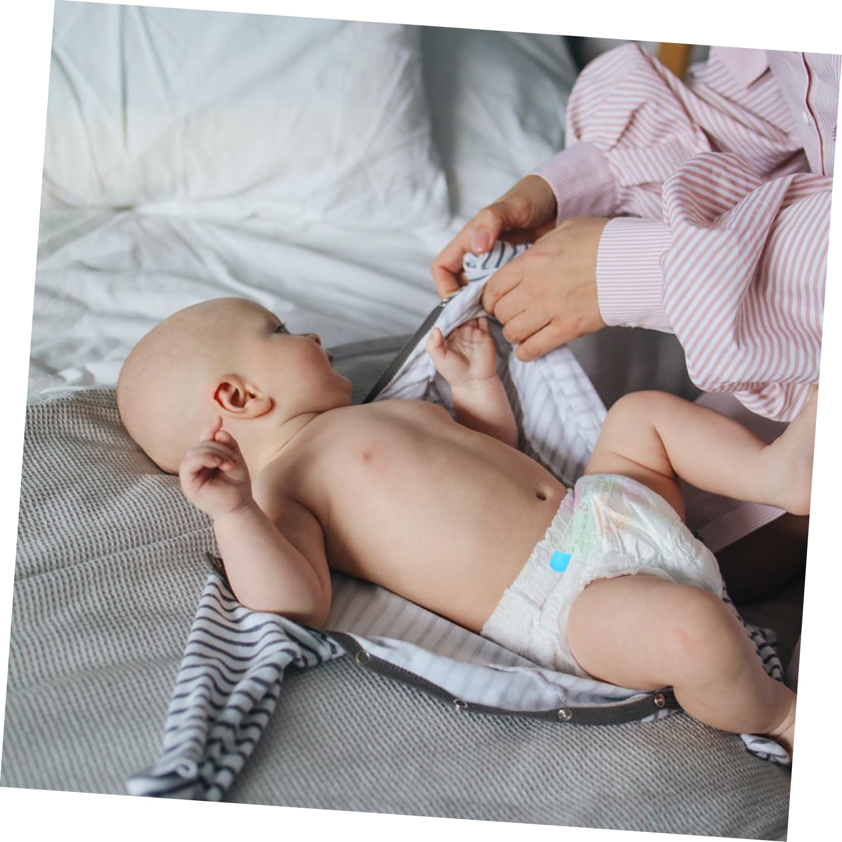 STOBOK 300piezas Broches De Seguridad Para Bebés Alfileres De Ropa Coloridos Para Para Niño Niña y Adultos Material Resistente La Corrosión