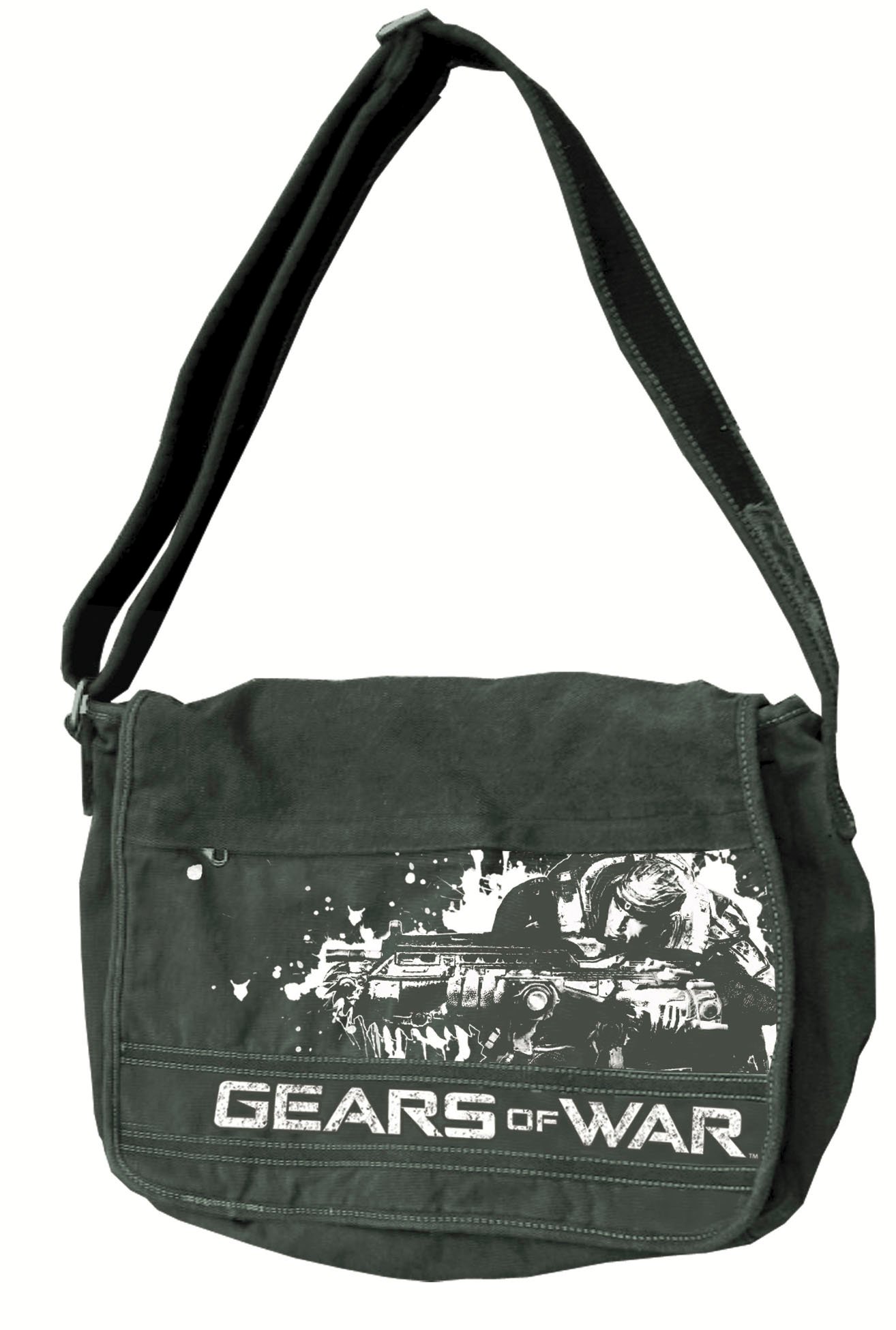 Gears Of War Distressed Messenger Bag Green Marcus Fashion