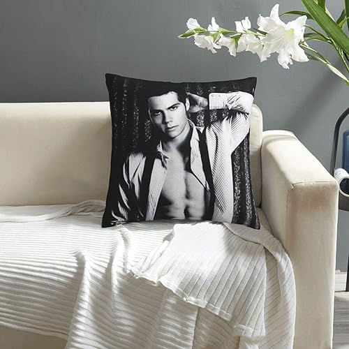 Miniatura 5 de Dylan Obrien - Funda de almohada con estampado dúplex, suave y transpirable, funda de almohada de 18 x 18 pulgadas