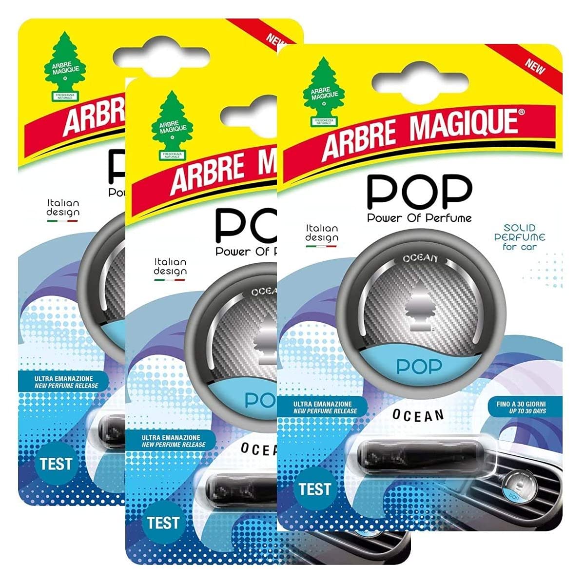 Arbre Magique Pop Deodorante Auto - Profumo Vaniglia, Durata 30 Giorni, Confezione Da 3 Pezzi - Foto 7