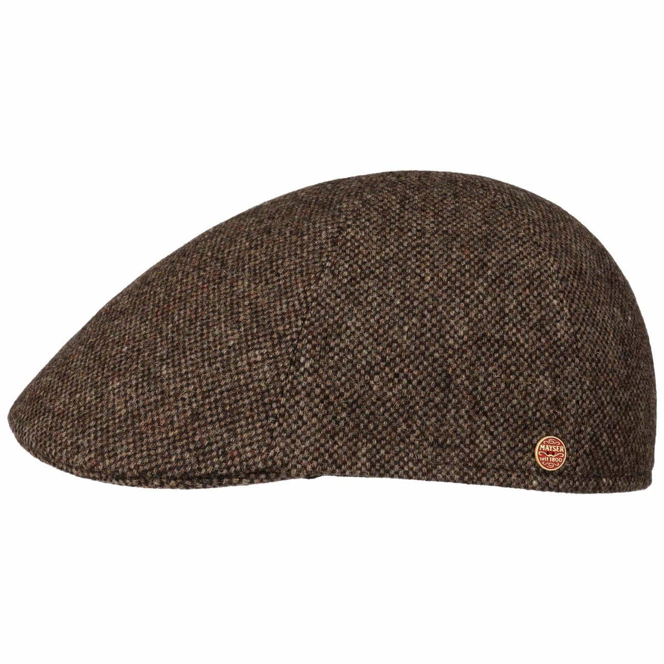 Mayser Classic Tweed Flatcap Schirmmütze Handmade Wollcap Made in EU Herren Winter Herbst