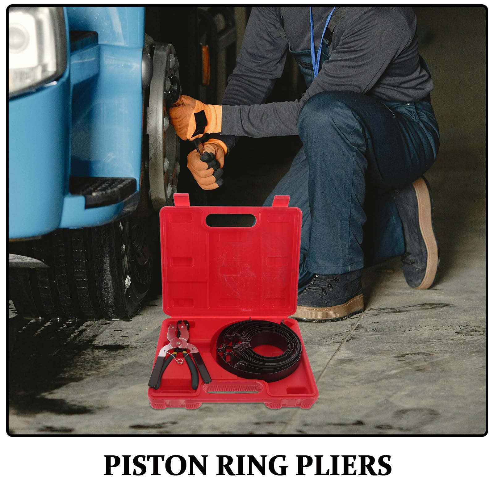 Herramienta de Instalación Herramienta de Montaje y Desmontaje y Resistente para Anillos de Pistón Compresor de Pistón para Automóviles