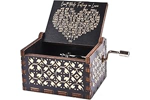 Can't Help Falling in Love Wood Music Box: A Timeless Anniversary Gift for Her