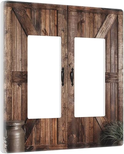 Miniatura 20 de Cubierta de interruptor de luz de palanca de hojas tropicales negras y doradas, hoja de palmera, decoración de 1 cuadrilla, placa frontal eléctrica