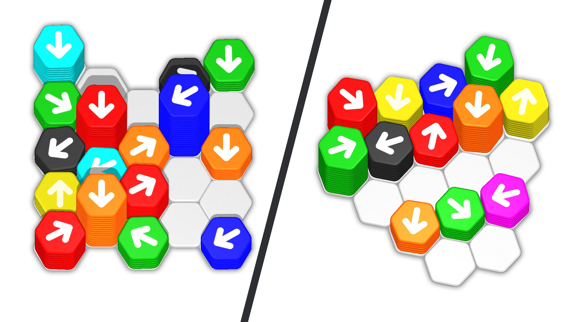 ガブガブガブリくんHEXA UP BEAT Hexa Away Puzzle Master Unpuzzle: Hexa Sort Tap Away Blocks
