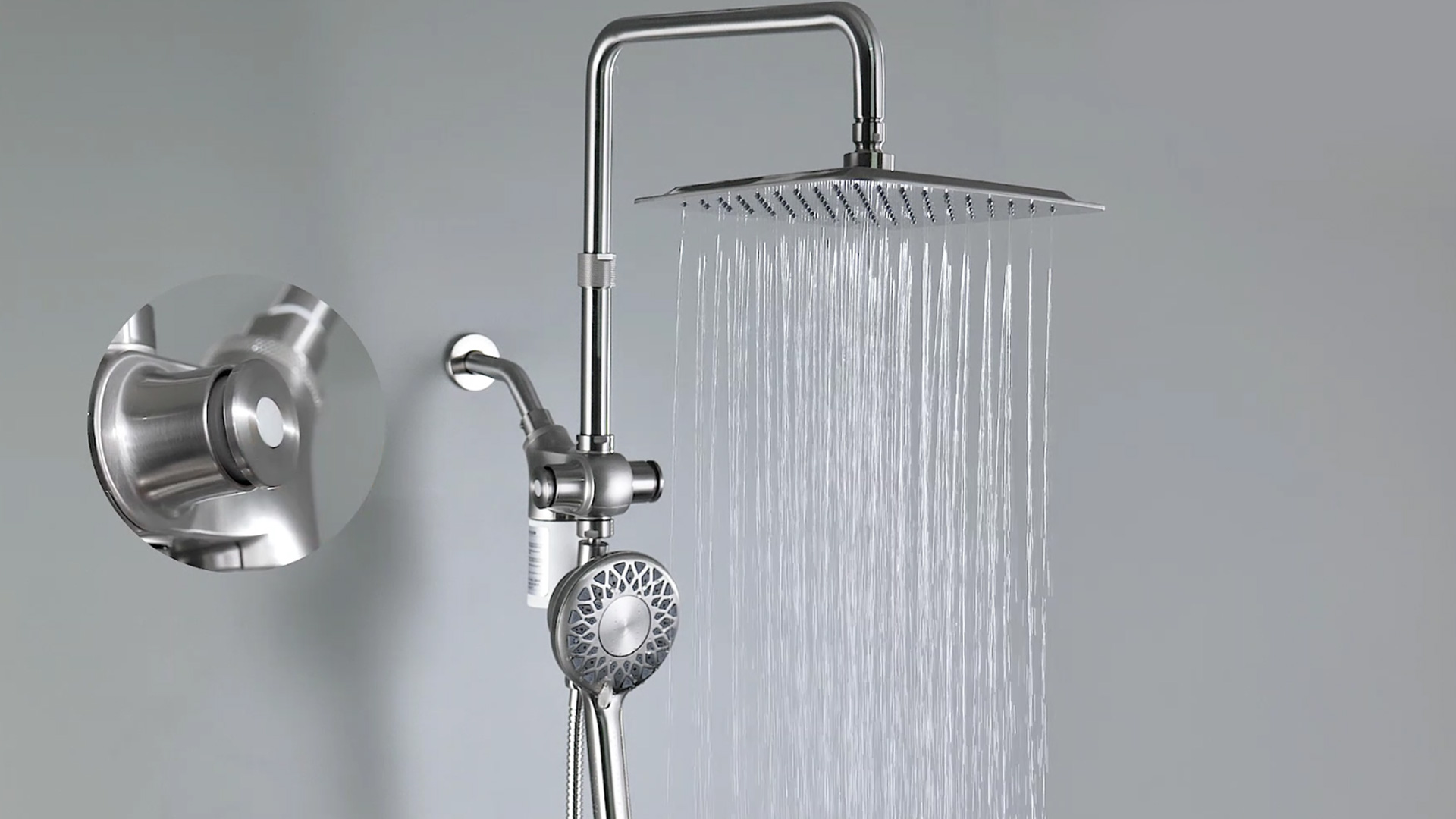 Shower Head With Filter KAIYING Dual Shower Heads With Handheld Spray ...