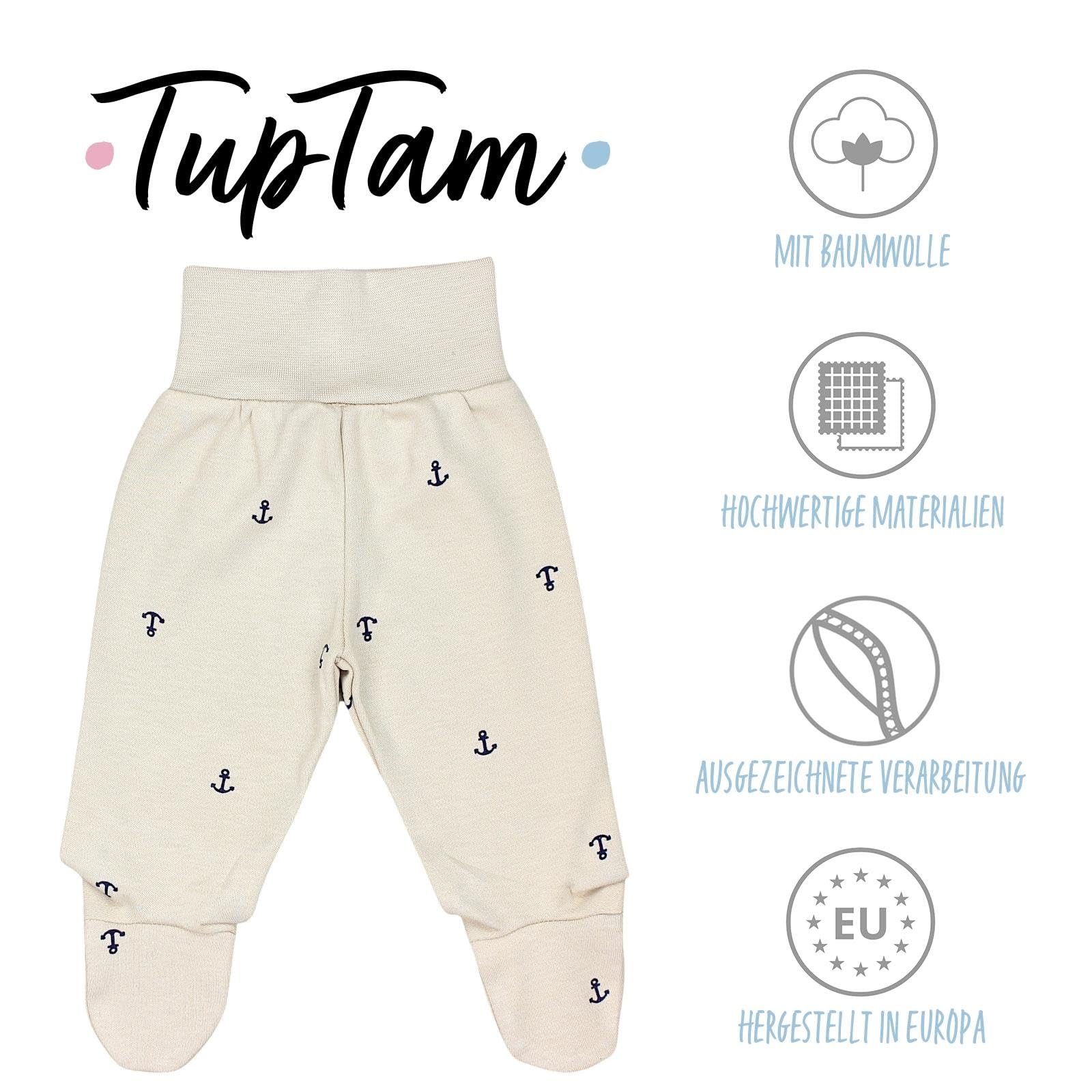 TupTam Pantalons avec Pieds pour Bébé Lot de 5