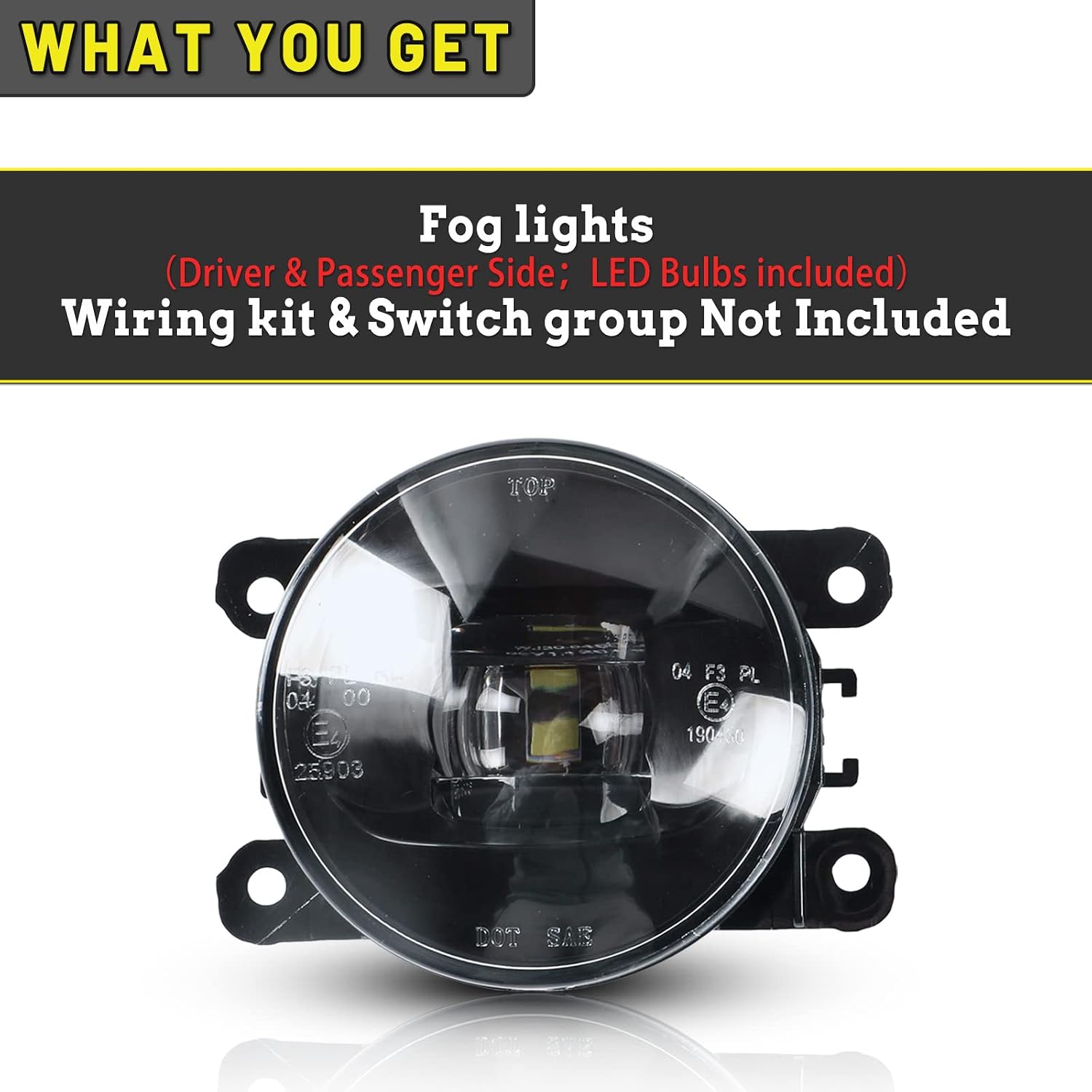Fog Lights fit for Scion FR-S frs Suzuki Swift Porsche Cayenne Mitsubishi Outlander Sport FIAT 500 Lamps Assembly
