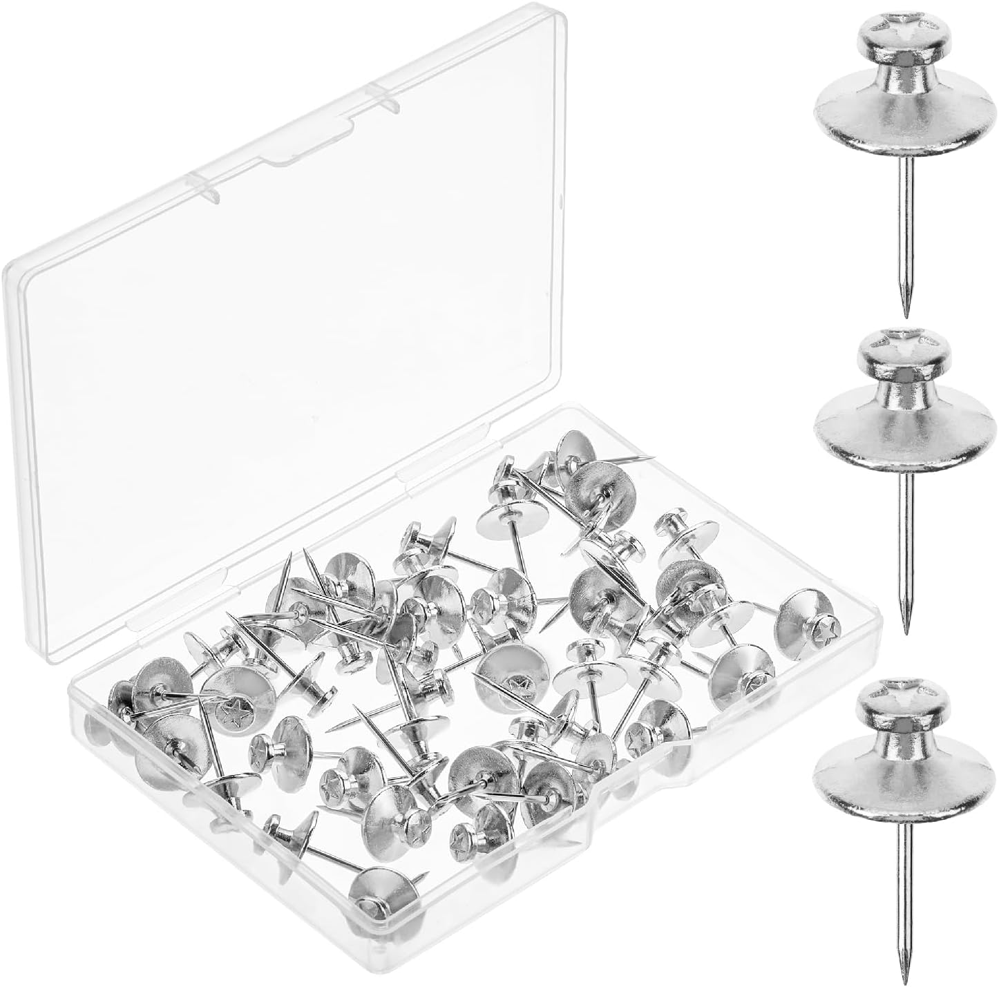 YIUIRUOI 50pcs Brass Picture Frame Nails, Small Hardware