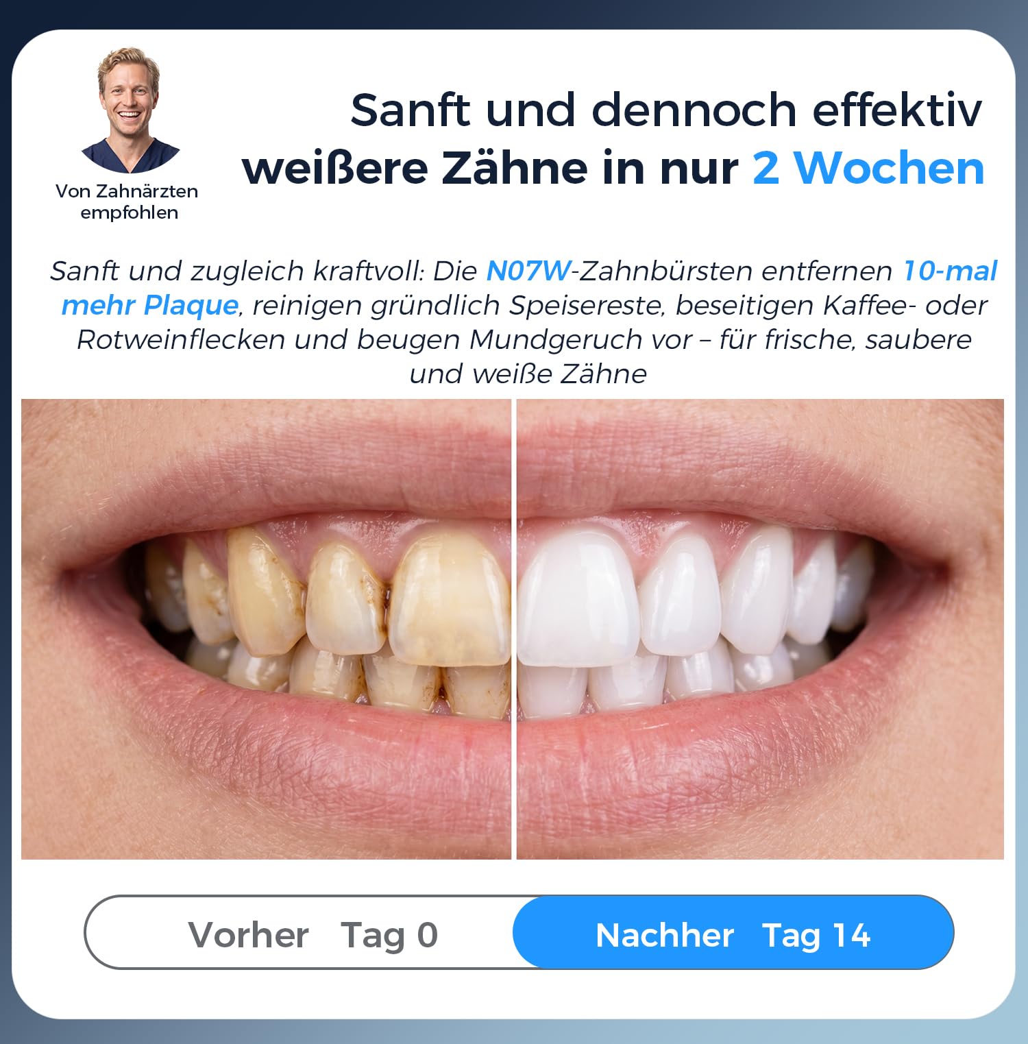 Rotierende Elektrische Zahnbürste für Erwachsene und Kinder N07W