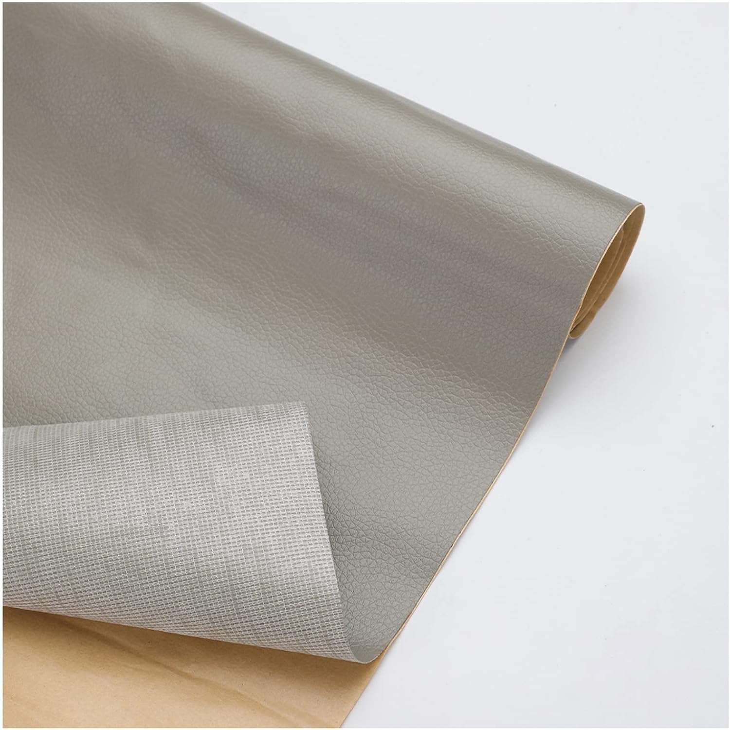 19 Colors Large Leather Repair Patch Self Adhesive Leather Patch Kit Faux Leather Repair Patch for Couches Car Seat Chair 135cm（54inch ） Wide Sold by The 0.5meter(Color:Light Grey)