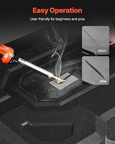 Miniatura 5 de VEVOR Kit de soldador de plástico, soldador de plástico de doble potencia de 60 W100 W, con 3 puntas de soldadura y 20 varillas de soldadura,