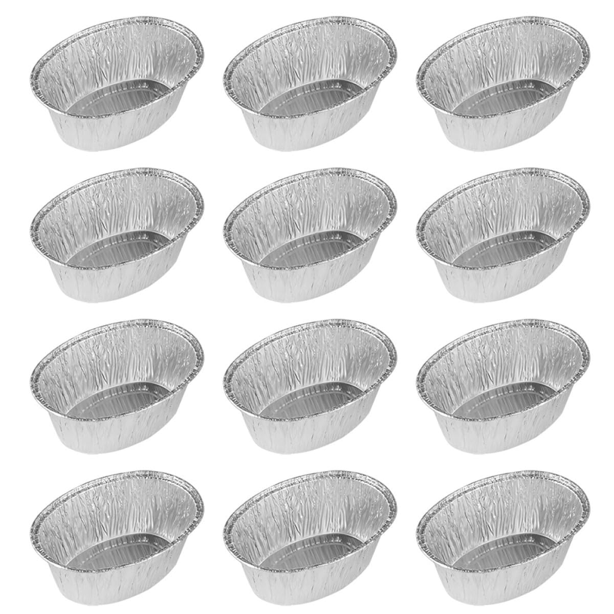 Assiettes ovales jetables papier aluminium pour cuisson au barbecue et plats de cuisine au four