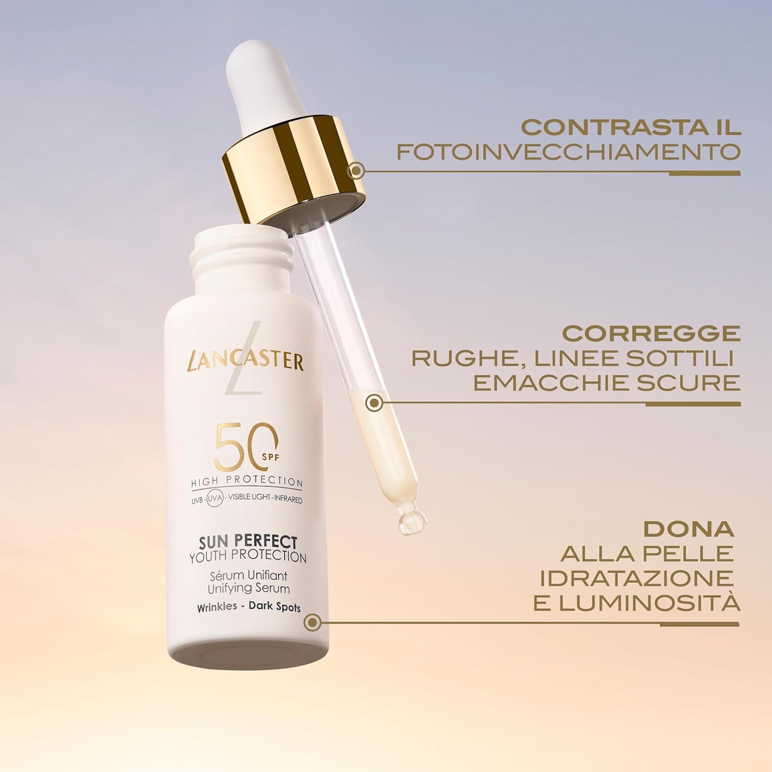 Lancaster Sun Perfect Unifying Serum SPF50 Sunscreen Filtro Solare