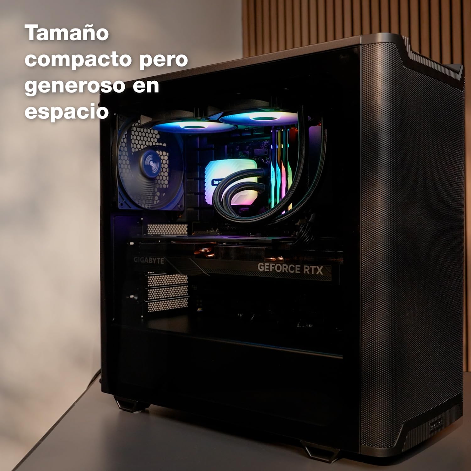 be quiet! Pure Base 501 Airflow Black Caja de PC con 2 Ventiladores Pure Wings 3 140mm PWM USB 3.2 Gen. 2 Tipo C