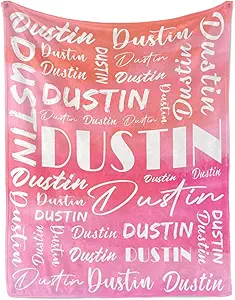 Name Blanket Personalized Name Blanket Customized Blanket with Name Text for Adult Kid Birthday Christmas Mothers Fathers Valentines Day Gift