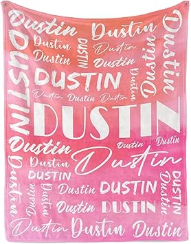 Name Blanket Personalized Name Blanket Customized Blanket with Name Text for Adult Kid Birthday Christmas Mothers Fathers Valentines Day Gift