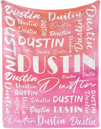 Name Blanket Personalized Name Blanket Customized Blanket with Name Text for Adult Kid Birthday Christmas Mothers Fathers Valentines Day Gift