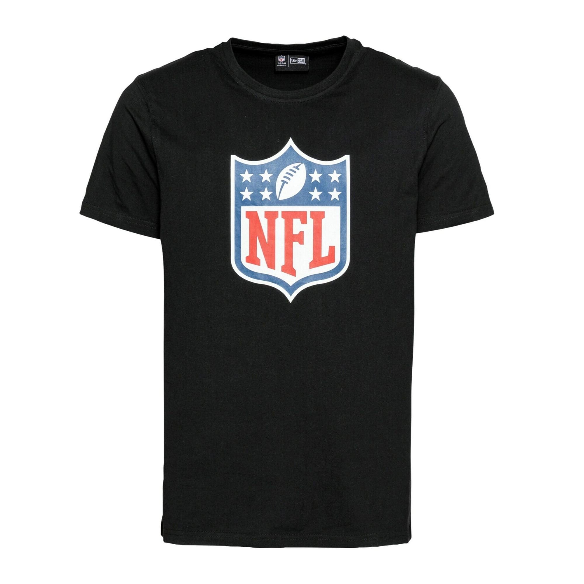 New Era Men's Team Logo NFL Logo Short Sleeve T-Shirt, Black, Large, T-shirt-nfl-black-#9996