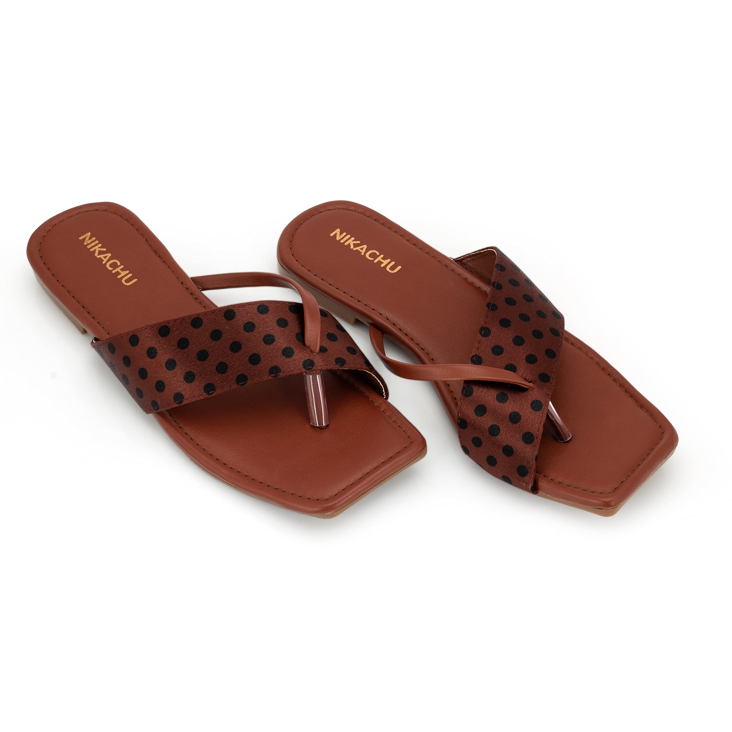 NIKACHU Women’s Jaipuri Trendy Flats Fashion Slipper for Women|Girls (Brown)-4 (B0BFXSJ7XL) Amazon Price History, Amazon Price Tracker