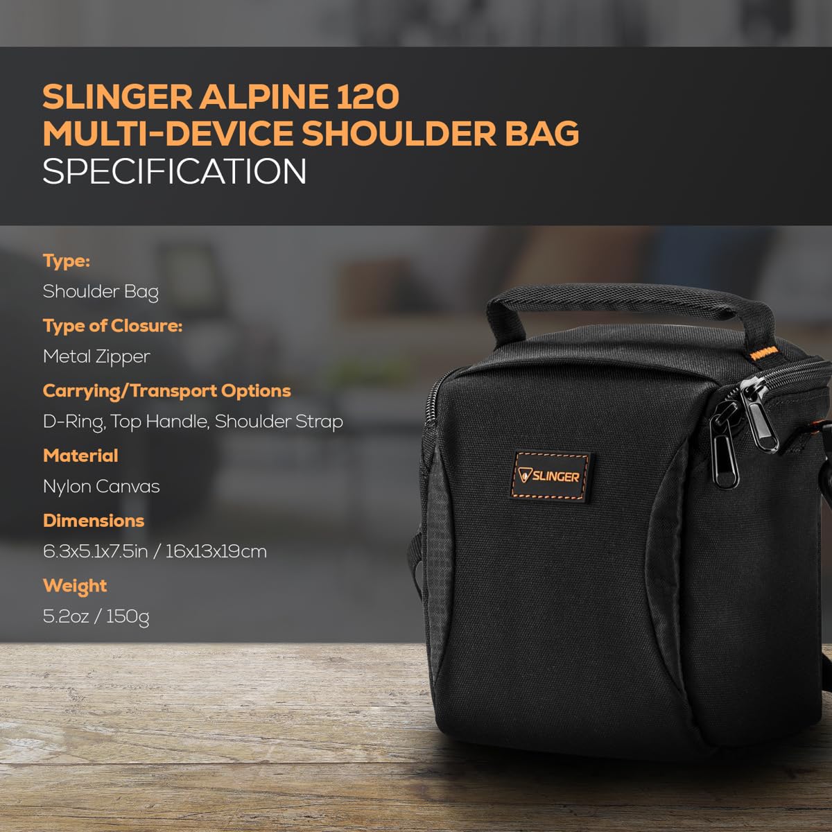 Amazon.com : Slinger Alpine 120 Multi-Device Shoulder Bag 