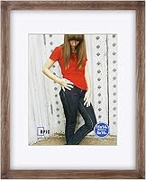 Vista 12 de RPJC - Marco de fotos de 4 x 4 pulgadas hecho de madera maciza con vidrio de alta definición para montaje en pared, acabado en madera flotante