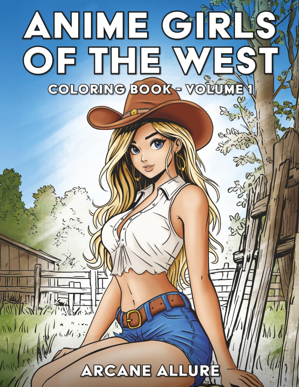 Anime Girls of the West: Coloring Book - Volume 1