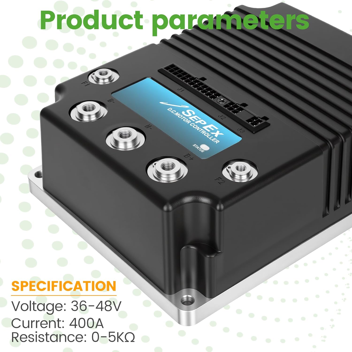 10L0L 1268-5403 48V 400A Golf Cart Motor Speed Controller for Star EV Classic & Sport Models (Part 2CN090) - Plug & Play Curtis Replacement