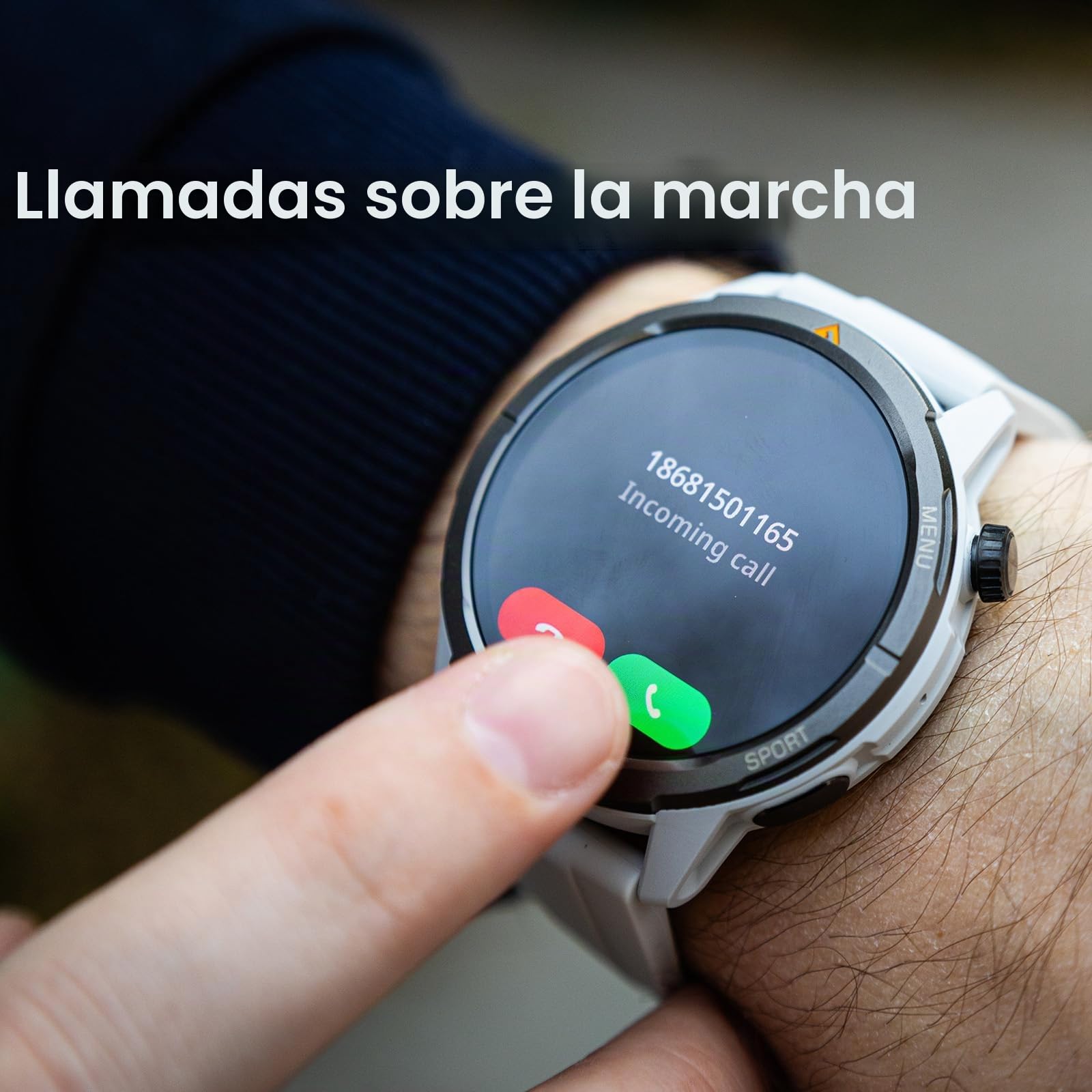 AGM Legion Reloj Inteligente Hombre con GPS Integrado,Circular 1.43"