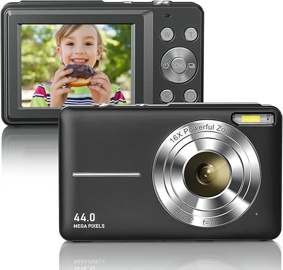 Digital Camera FHD 1080P 44MP Compact Camera,Vlogging Camera Digital