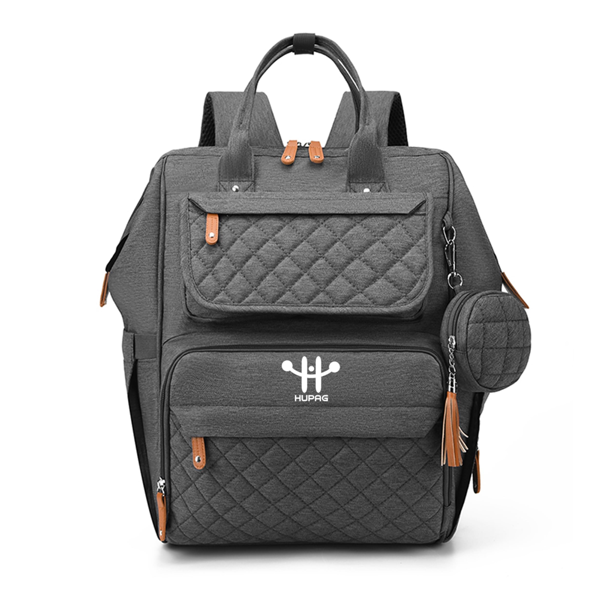 Diaper Bag Backpack, Travel Backpack, Baby Girl/Boy Diaper Bag with Changing Pad, Pacifier Case & Stroller Straps, Multifunction, Waterproof, Unisex