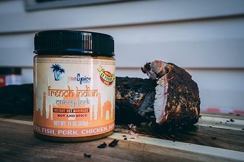 Miniatura 3 de REGGAE SPICE Condimento de curry indio francés auténtico salsa de marinada húmeda hecha con especias jamaicanas, perfecto para carne de res, cerdo,