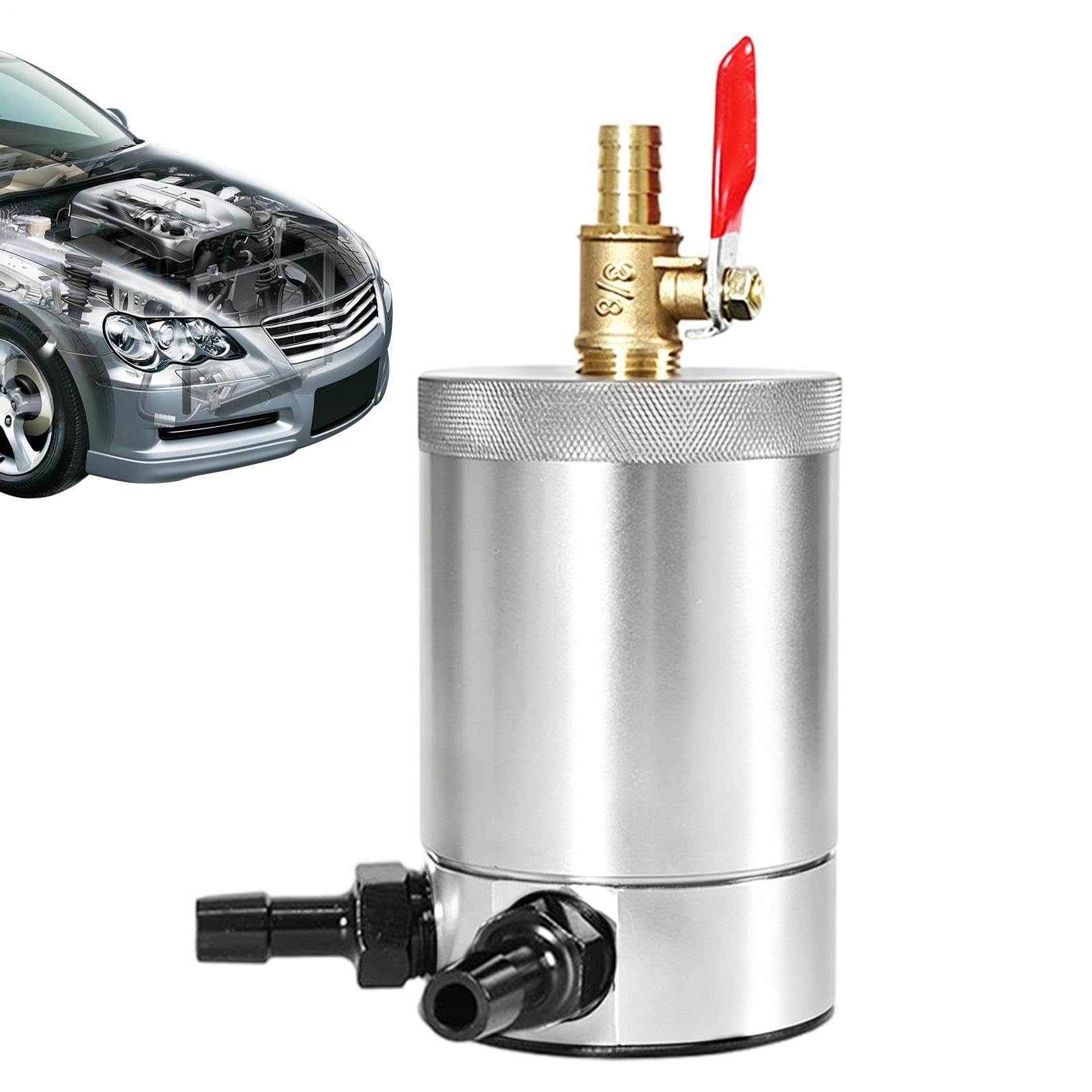 Kit decantador de aceite de aluminio de 300ml con acabado premium para coche 8