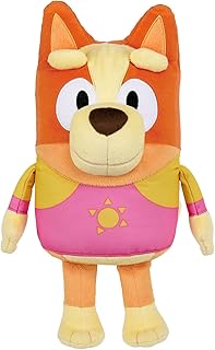 Bluey Sound Effects Talking Beach Bingo Plush, 13” Soft Musical Toys, Stuff Toys with 9 Different Phrases, Singing Plushies for Kids
